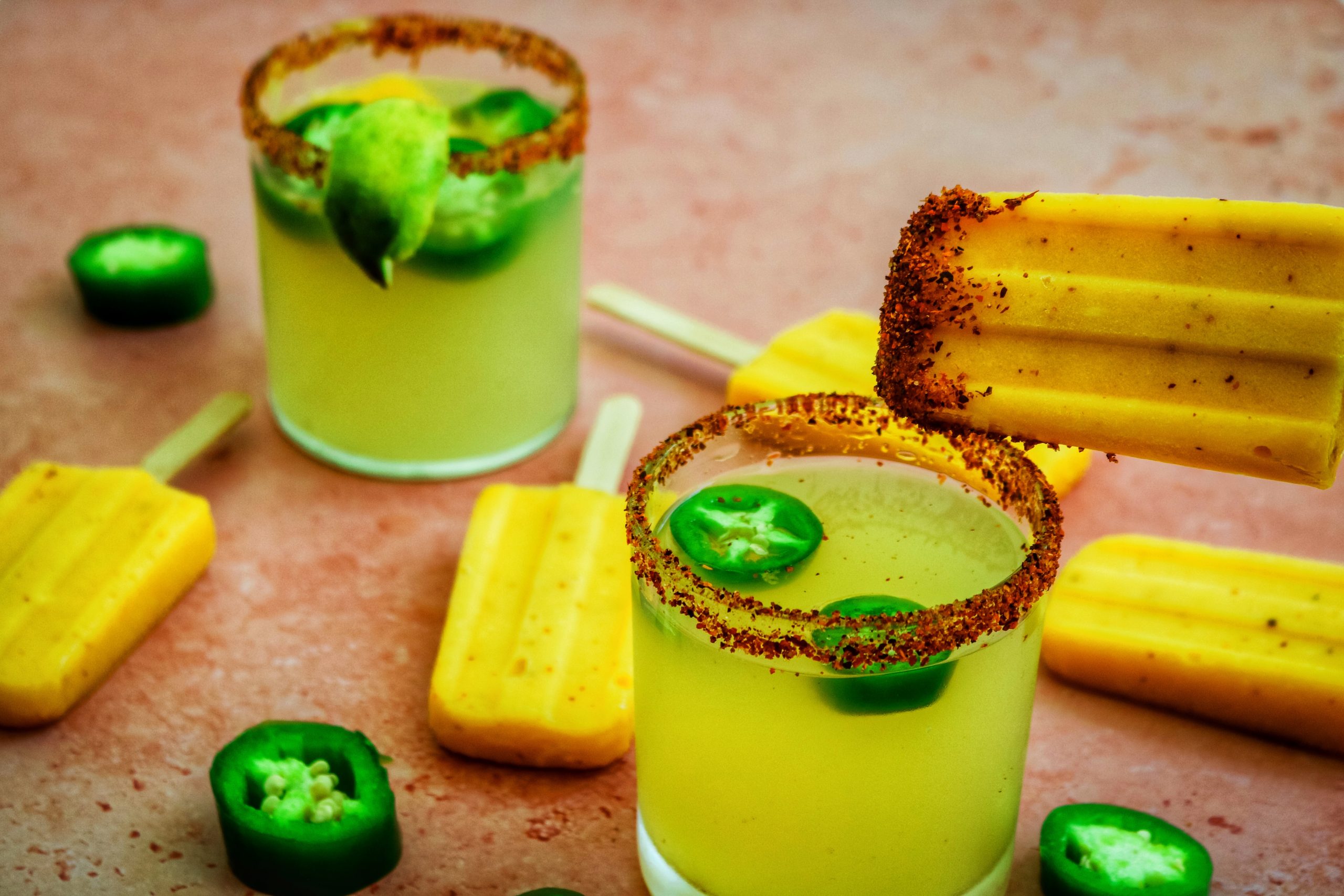 Our Perfect Palette Spicy Mango Margarita Pops